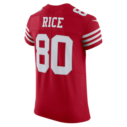 SF.49ers #80 Jerry Rice Scarlet Vapor F.U.S.E. Limited Jersey Stitched American Football Jerseys