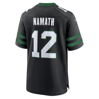 NY.Jets #12 Joe Namath Black Game Jersey Stitched American Football Jerseys