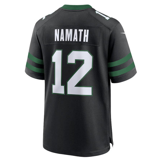 NY.Jets #12 Joe Namath Black Game Jersey Stitched American Football Jerseys