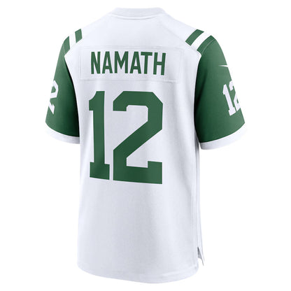 NY.Jets #12 Joe Namath White Game Jersey Stitched American Football Jerseys