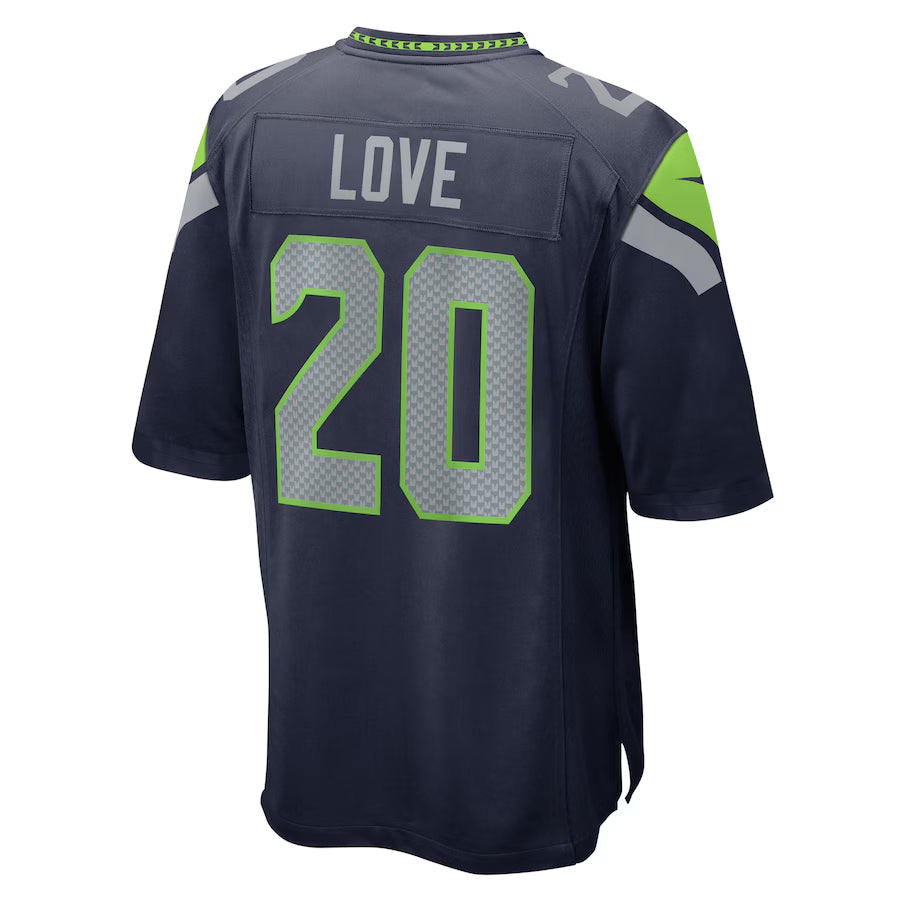 S.Seahawks #20 Julian Love College Navy Game Jersey Stitched American Football Jerseys