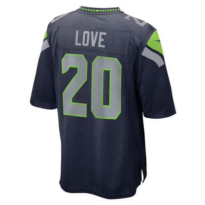 S.Seahawks #20 Julian Love College Navy Game Jersey Stitched American Football Jerseys