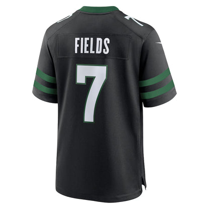 NY.Jets #7 Justin Fields Black Game Jersey Stitched American Football Jerseys