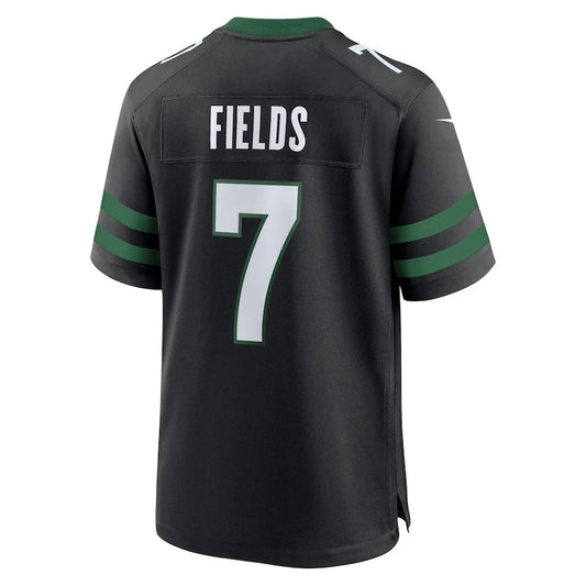 NY.Jets #7 Justin Fields Black Game Jersey Stitched American Football Jerseys