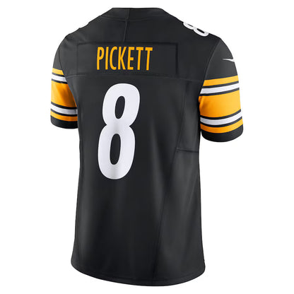 P.Steelers #8 Kenny Pickett Black Vapor F.U.S.E. Limited Jersey Stitched American Football Jerseys