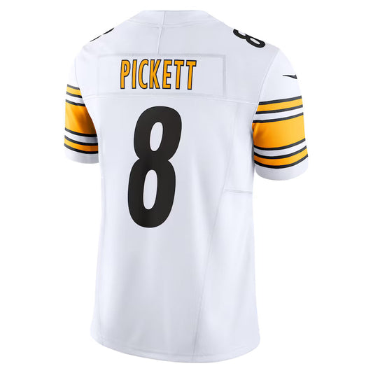 P.Steelers #8 Kenny Pickett White Vapor F.U.S.E. Limited Jersey Stitched American Football Jerseys