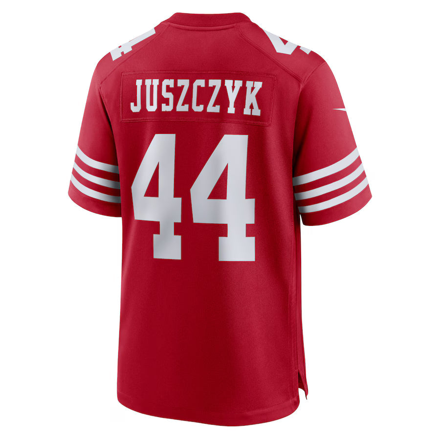 SF.49ers #44 Kyle Juszczyk Scarlet Game Jersey Stitched American Football Jerseys