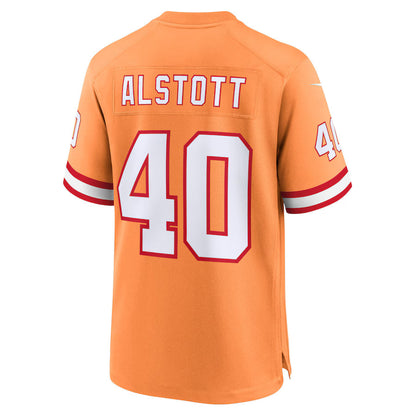 TB.Buccaneers #40 Mike Alstott Creamsicle Game Jersey Stitched American Football Jerseys
