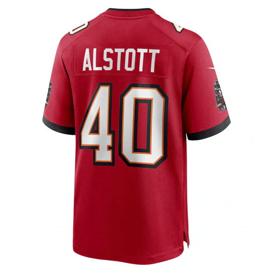 TB.Buccaneers #40 Mike Alstott Red Game Jersey Stitched American Football Jerseys
