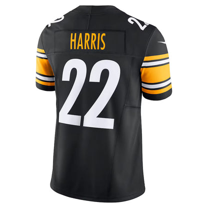P.Steelers #22 Najee Harris Black Vapor F.U.S.E. Limited Jersey Stitched American Football Jerseys