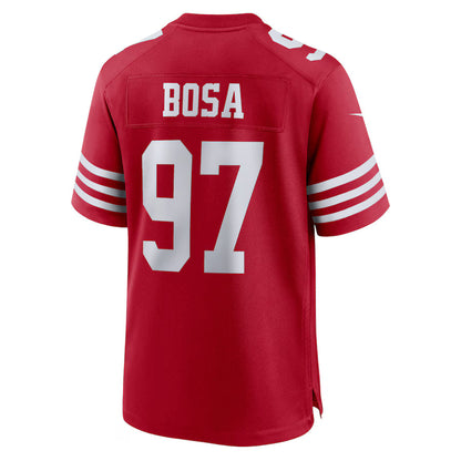 SF.49ers #97 Nick Bosa Scarlet Game Jersey Stitched American Football Jerseys