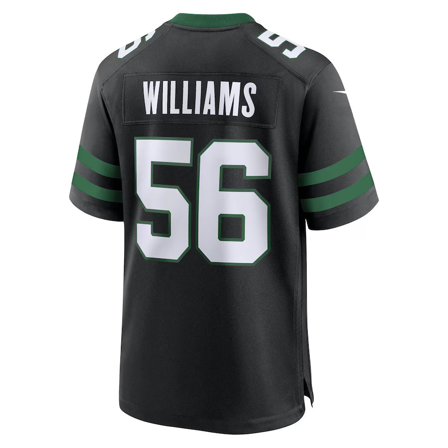 NY.Jets #56 Quincy Williams Black Game Jersey Stitched American Football Jerseys