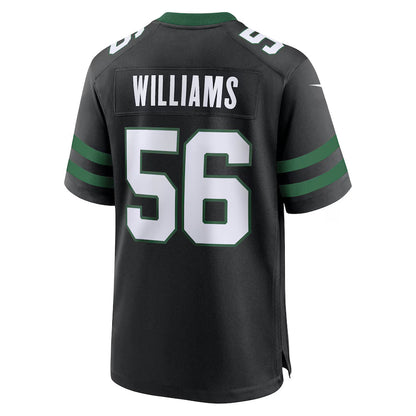 NY.Jets #56 Quincy Williams Black Game Jersey Stitched American Football Jerseys