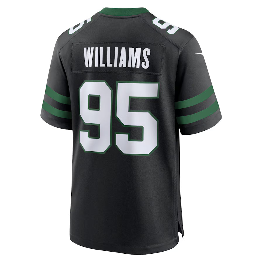 NY.Jets #95 Quinnen Williams Black Game Jersey Stitched American Football Jerseys