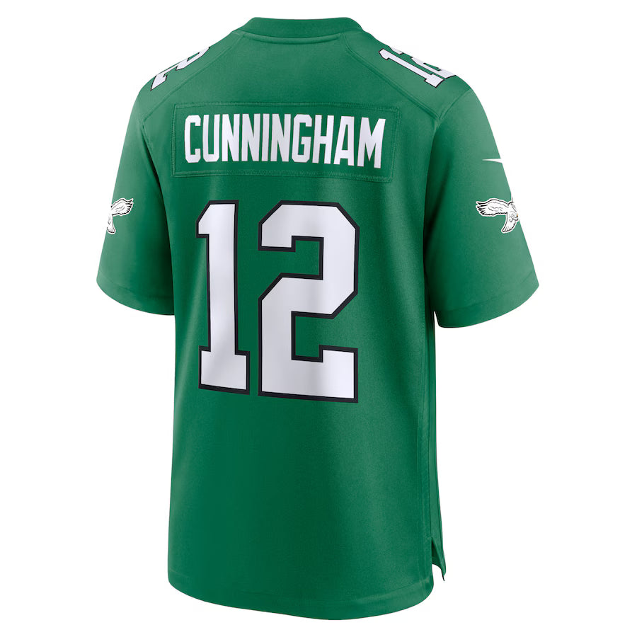P.Eagles #12 Randall Cunningham Game Jersey Stitched American Football Jerseys