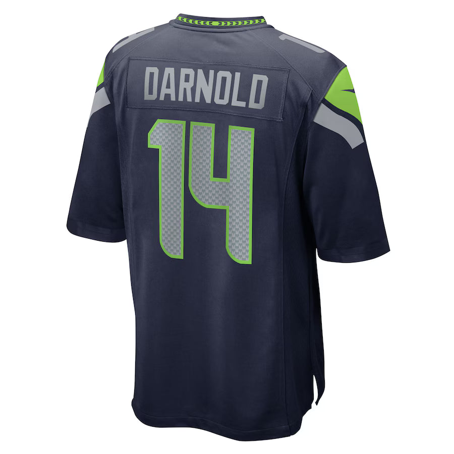 S.Seahawks #14 Sam Darnold Navy Game Jersey Stitched American Football Jerseys