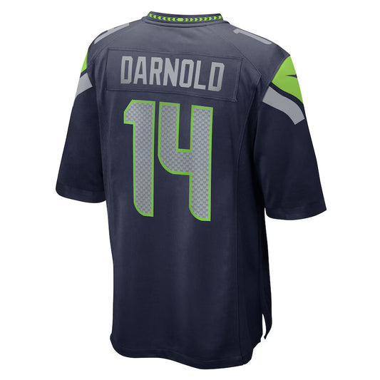 S.Seahawks #14 Sam Darnold Navy Game Jersey Stitched American Football Jerseys