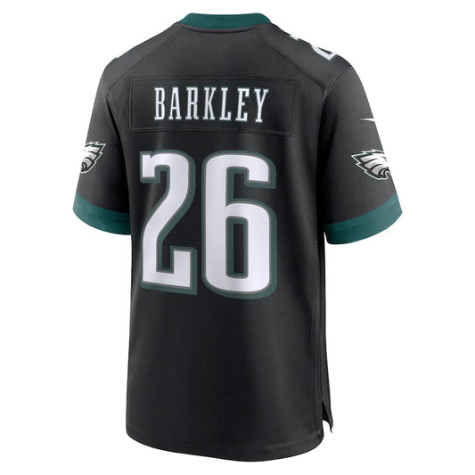 P.Eagles #26 Saquon Barkley Black Game Jersey Stitched American Football Jerseys