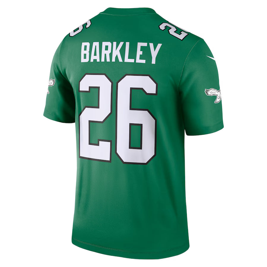 P.Eagles #26 Saquon Barkley Kelly Green Game Jersey Stitched American Football Jerseys
