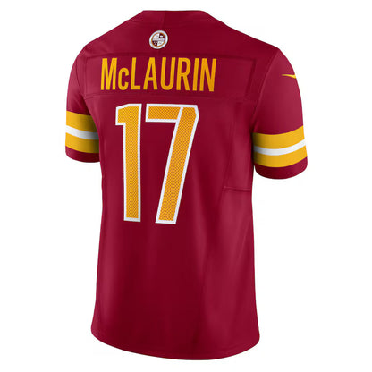 W.Commanders #17 Terry McLaurin Burgundy Vapor F.U.S.E. Limited Jersey Stitched American Football Jerseys