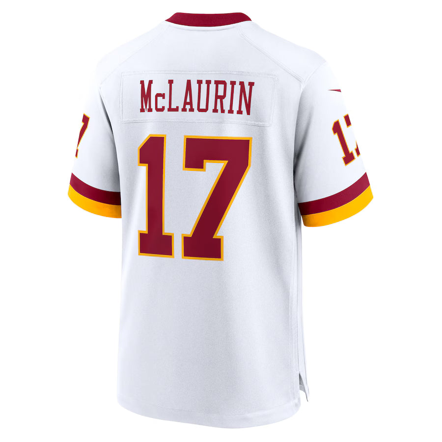 W.Commanders #17 Terry McLaurin White Game Jersey Stitched American Football Jerseys