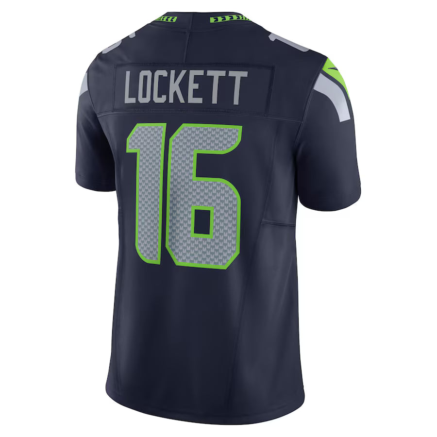 S.Seahawks #16 Tyler Lockett College Navy Vapor F.U.S.E. Limited Jersey Stitched American Football Jerseys