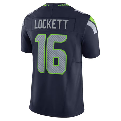 S.Seahawks #16 Tyler Lockett College Navy Vapor F.U.S.E. Limited Jersey Stitched American Football Jerseys