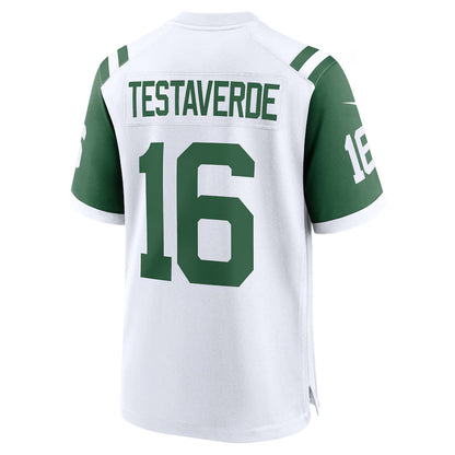 NY.Jets #16 Vinny Testaverde White Game Jersey Stitched American Football Jerseys