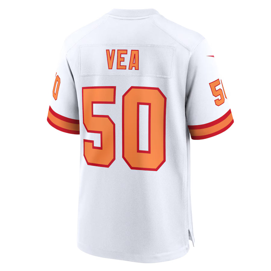 TB.Buccaneers #50 Vita Vea White Game Jersey Stitched American Football Jerseys