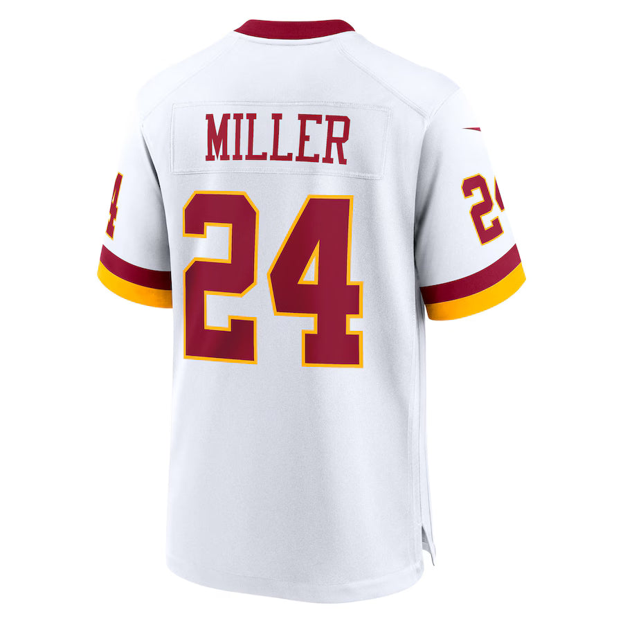 W.Commanders #24 Von Miller White Game Jersey Stitched American Football Jerseys