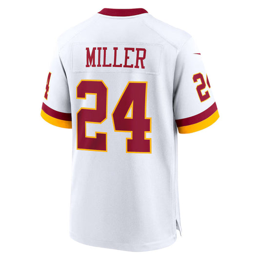 W.Commanders #24 Von Miller White Game Jersey Stitched American Football Jerseys