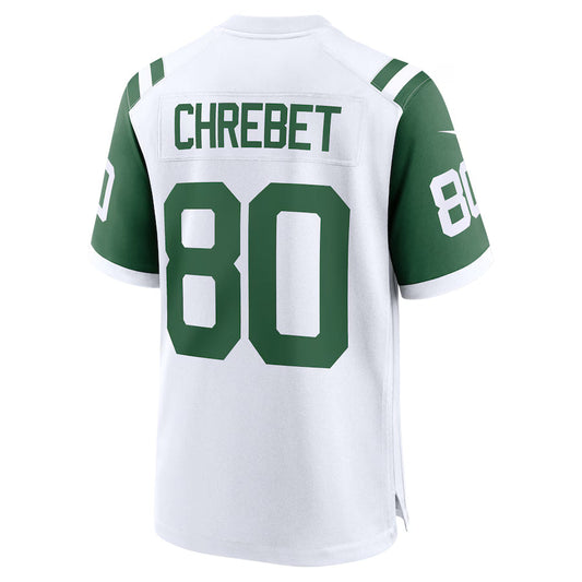 NY.Jets #80 Wayne Chrebet White Game Jersey Stitched American Football Jerseys