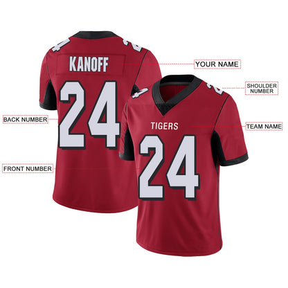 Custom A.Falcons Team Player or Personalized Design Your Own Name for Men Women Youth Jerseys Red Football Jerseys