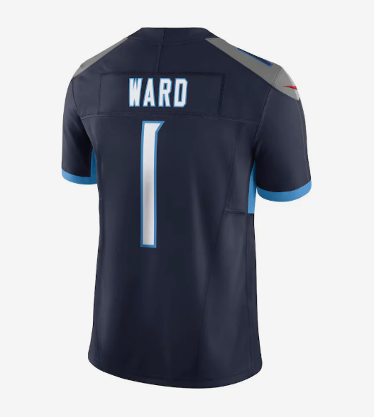 T.Titans #1 Cameron Ward Navy Alternate Limited Stitched American Football Jersey