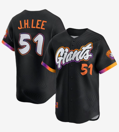 San Francisco Giants #51 Jung Hoo Lee Black 2025 City Connect Limited Baseball Jersey